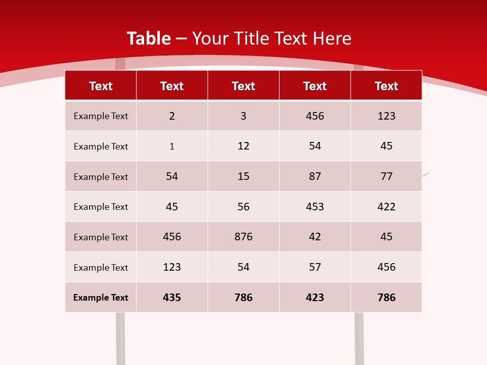 Carnation Card Red PowerPoint Template