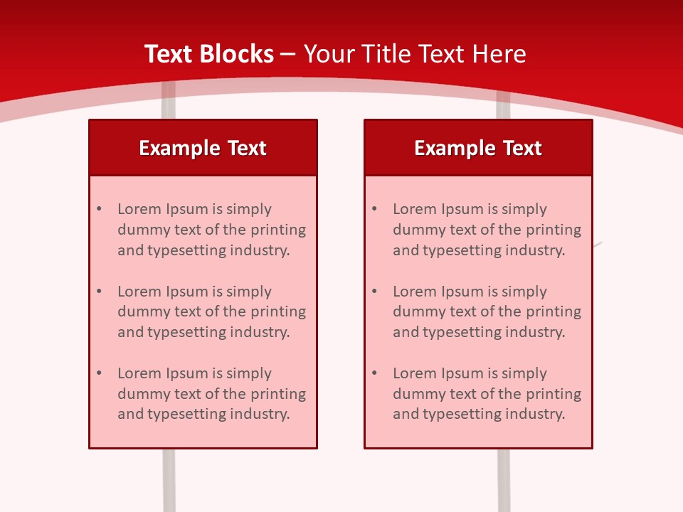 Carnation Card Red PowerPoint Template