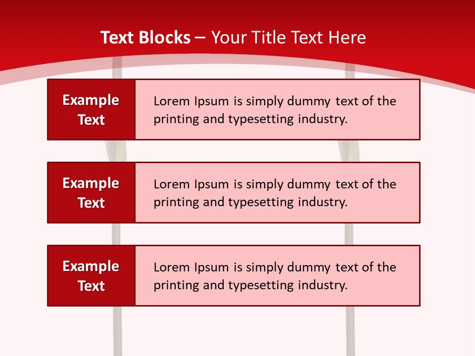 Carnation Card Red PowerPoint Template