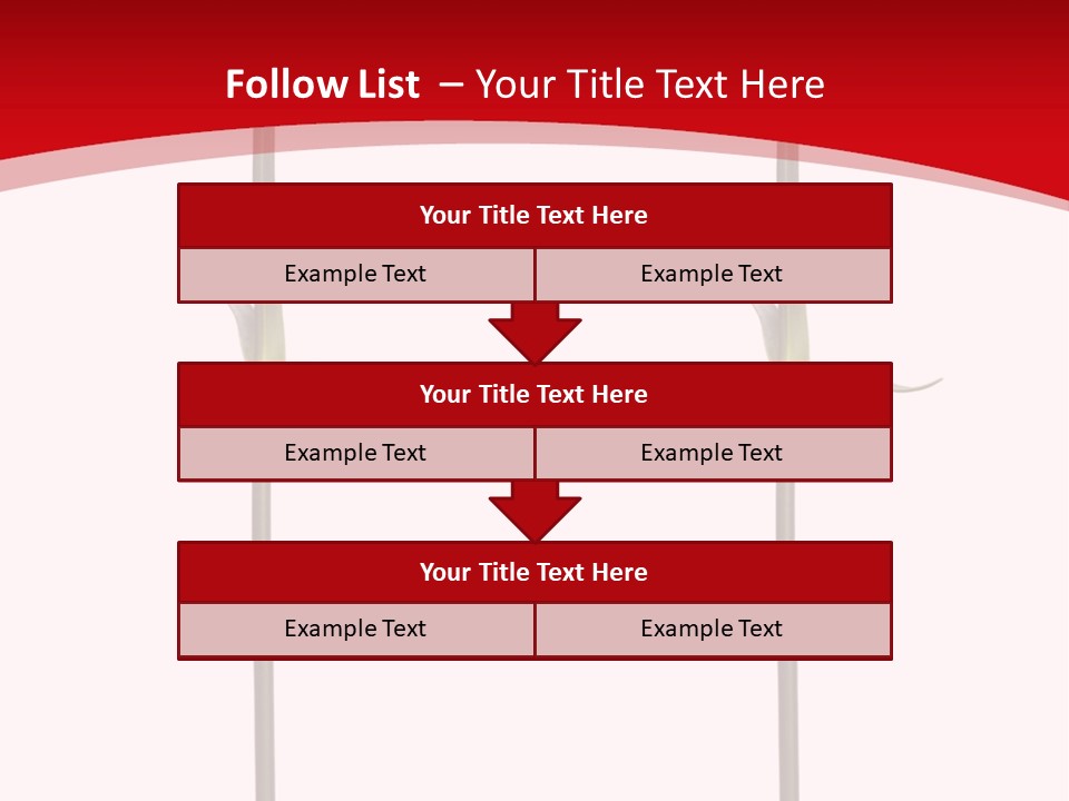 Carnation Card Red PowerPoint Template