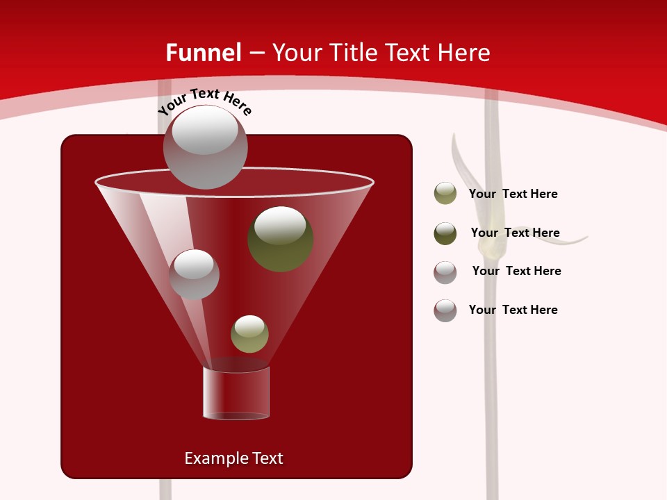 Carnation Card Red PowerPoint Template