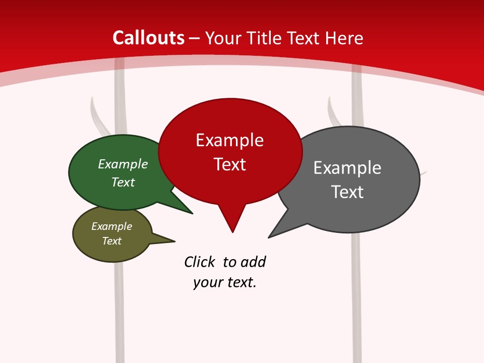 Carnation Card Red PowerPoint Template