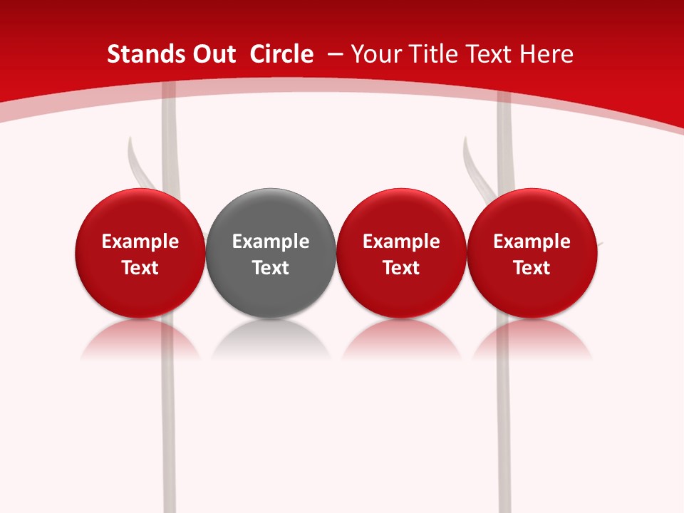 Carnation Card Red PowerPoint Template