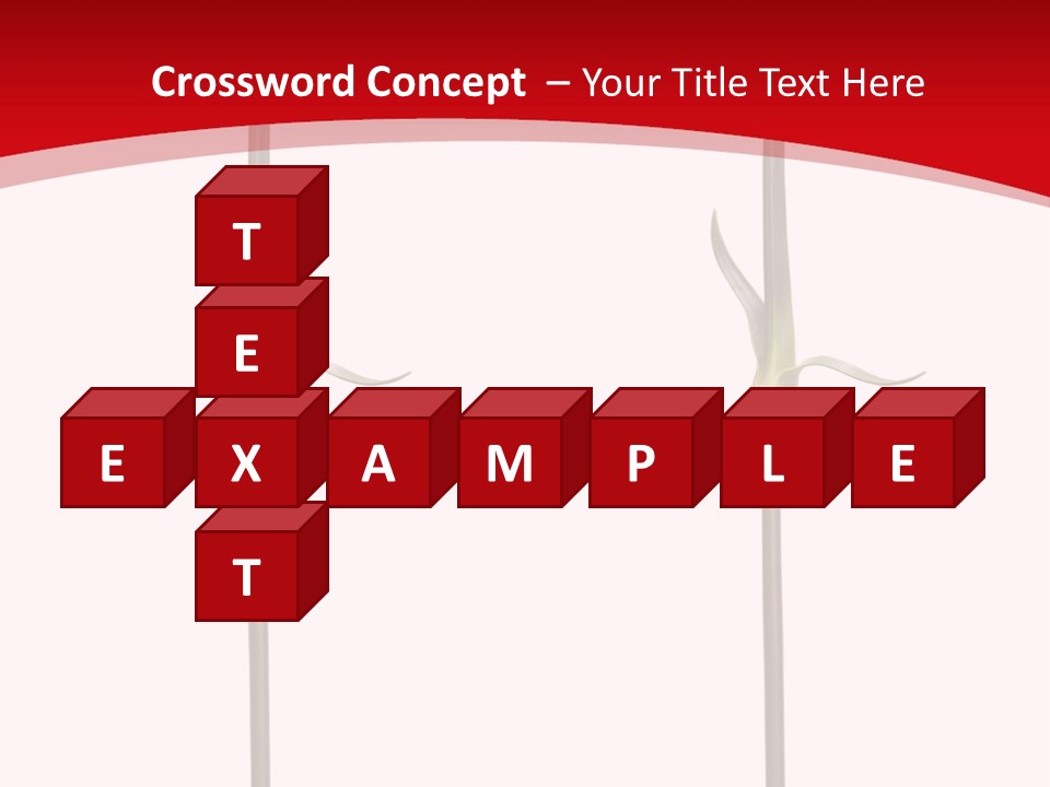 Carnation Card Red PowerPoint Template