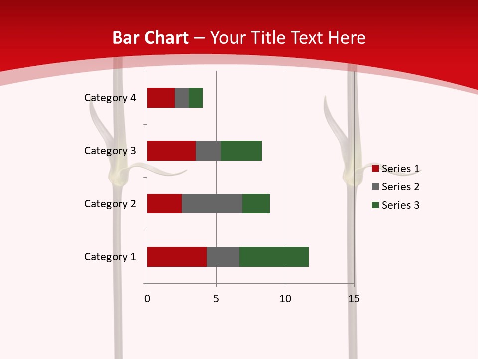 Carnation Card Red PowerPoint Template