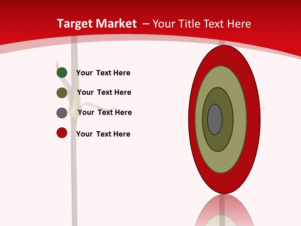 Carnation Card Red PowerPoint Template