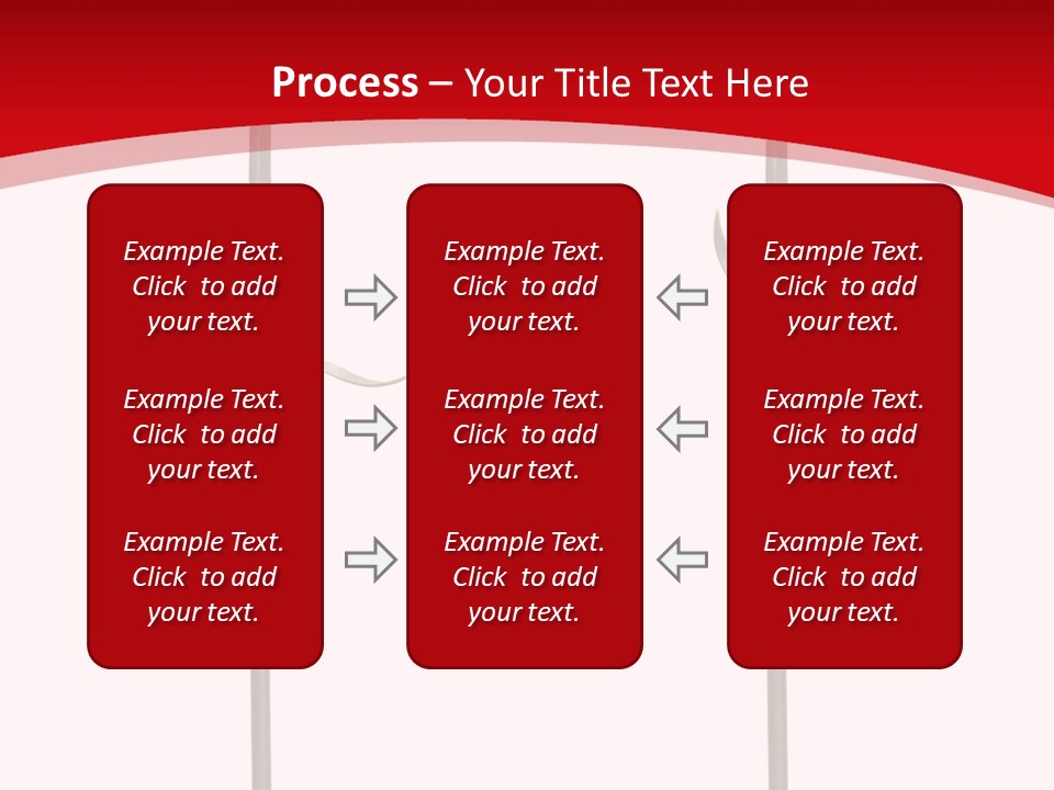Carnation Card Red PowerPoint Template