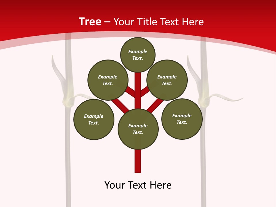 Carnation Card Red PowerPoint Template