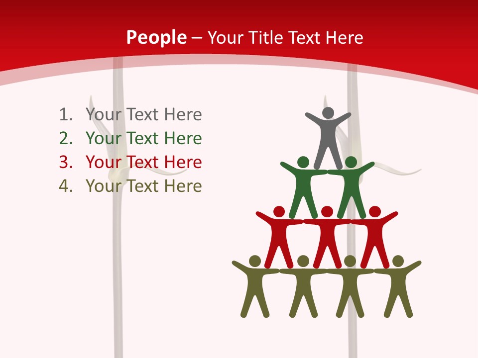 Carnation Card Red PowerPoint Template