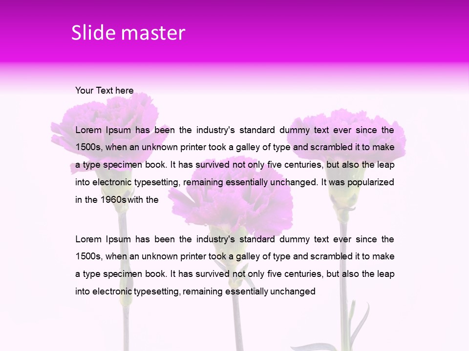 Mediterranean Bouquet Wedding PowerPoint Template