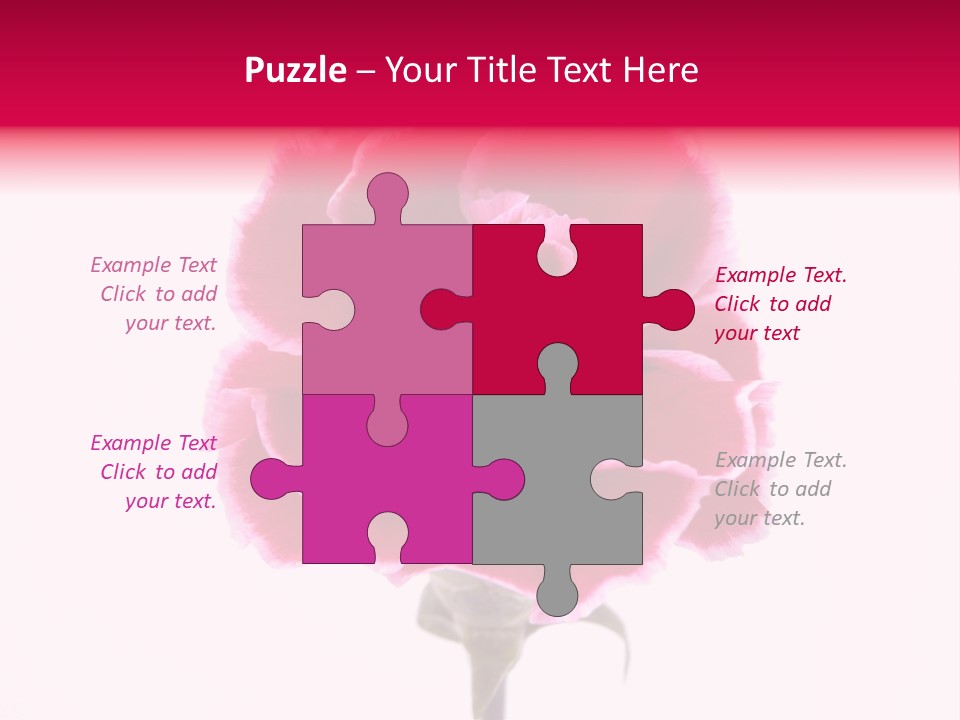 Plant Carnation Flora PowerPoint Template