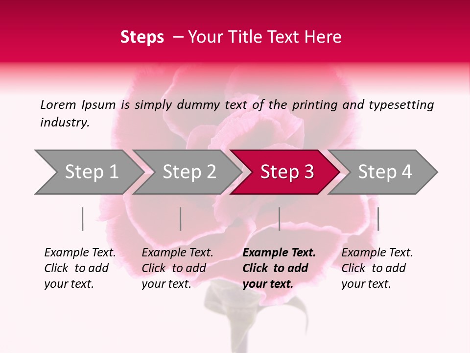 Plant Carnation Flora PowerPoint Template