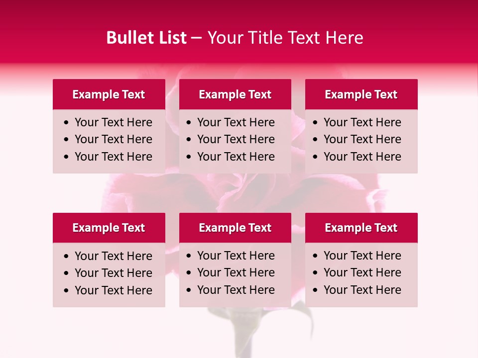 Plant Carnation Flora PowerPoint Template