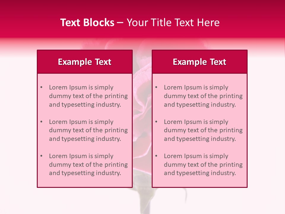 Plant Carnation Flora PowerPoint Template