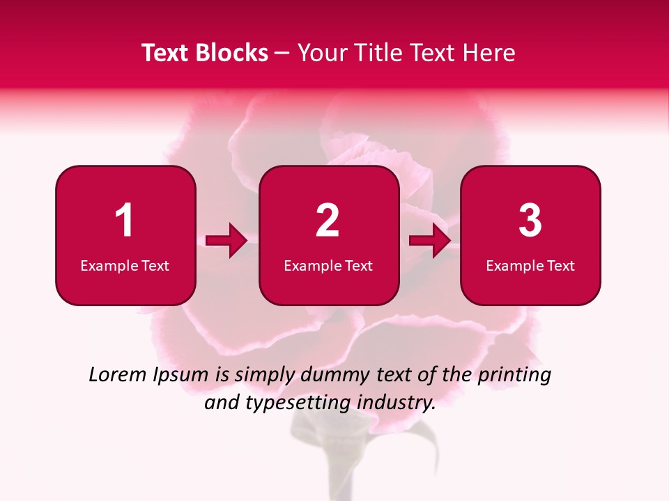 Plant Carnation Flora PowerPoint Template