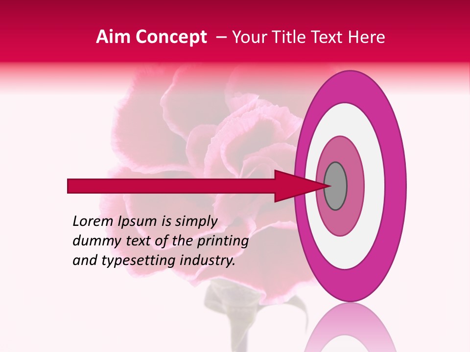 Plant Carnation Flora PowerPoint Template
