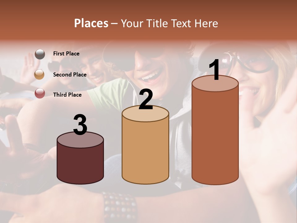 Happy Portrait Teen PowerPoint Template