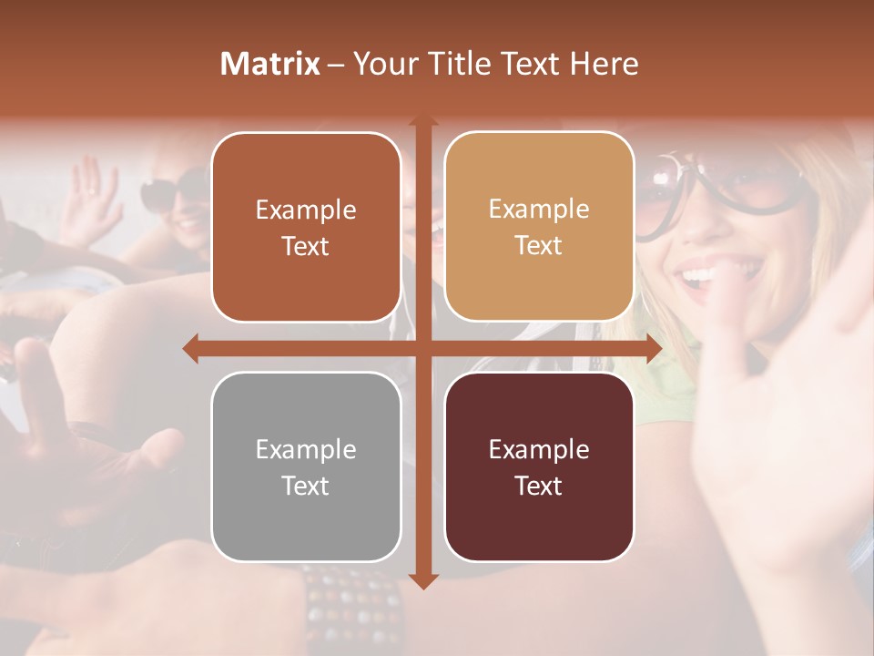 Happy Portrait Teen PowerPoint Template