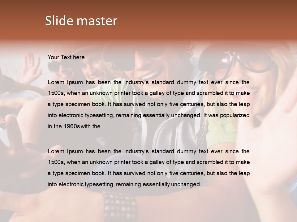 Happy Portrait Teen PowerPoint Template