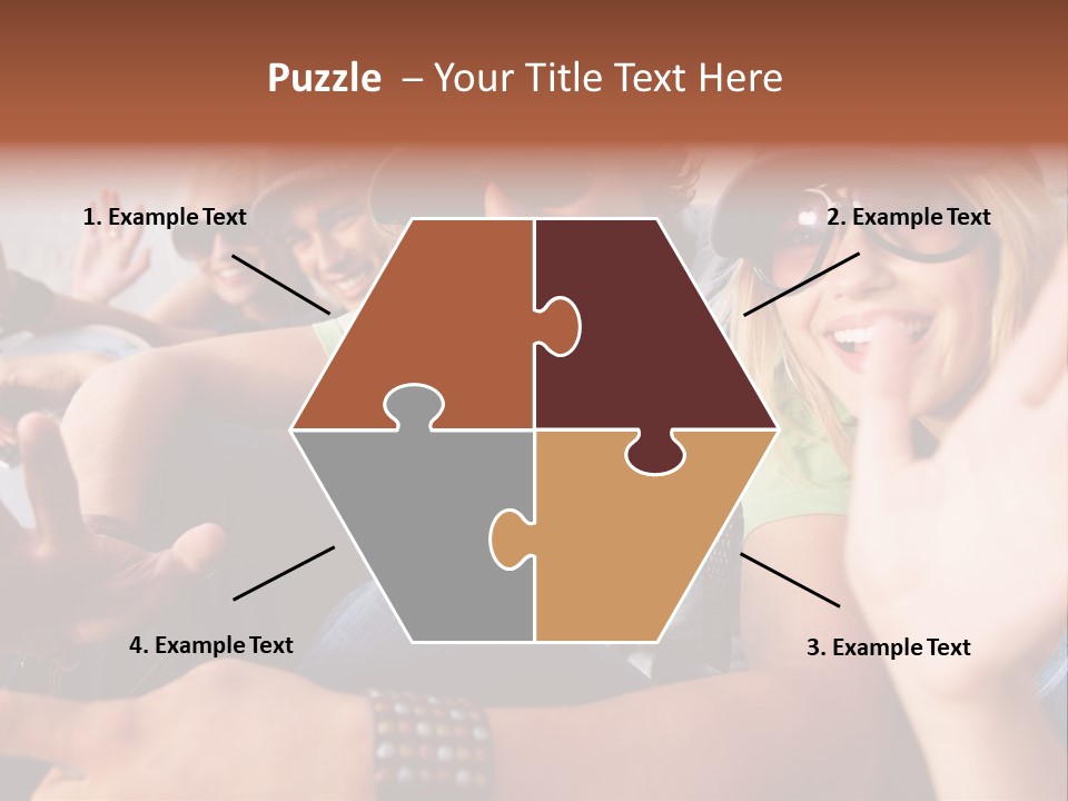 Happy Portrait Teen PowerPoint Template