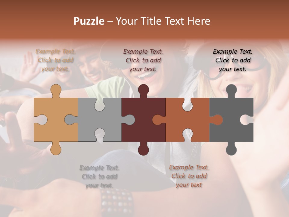 Happy Portrait Teen PowerPoint Template