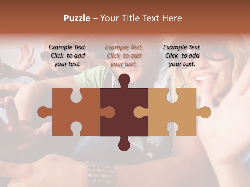 Happy Portrait Teen PowerPoint Template