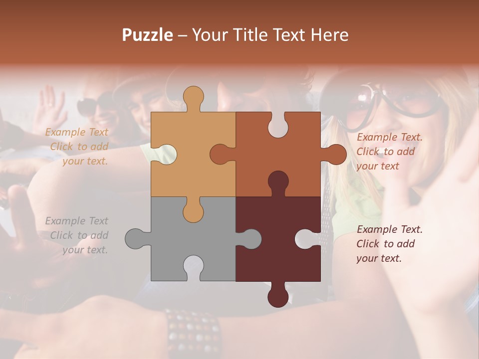 Happy Portrait Teen PowerPoint Template