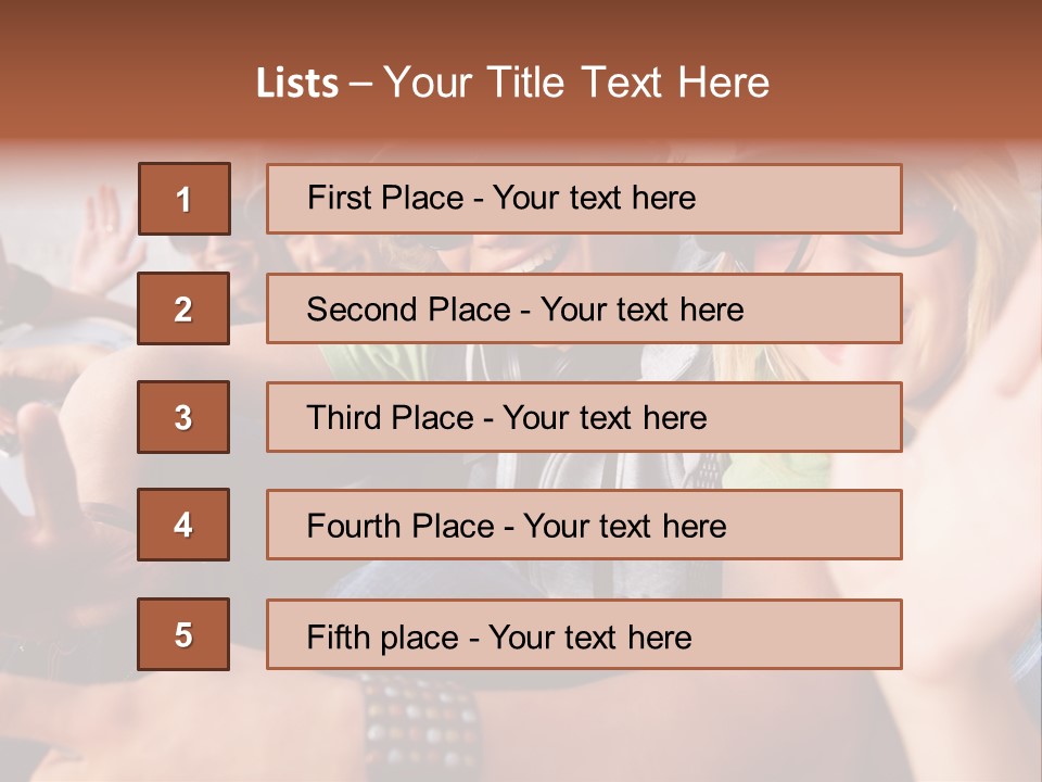 Happy Portrait Teen PowerPoint Template