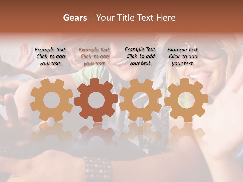 Happy Portrait Teen PowerPoint Template