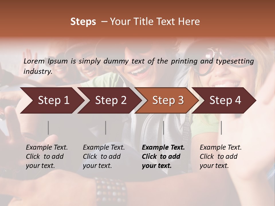 Happy Portrait Teen PowerPoint Template