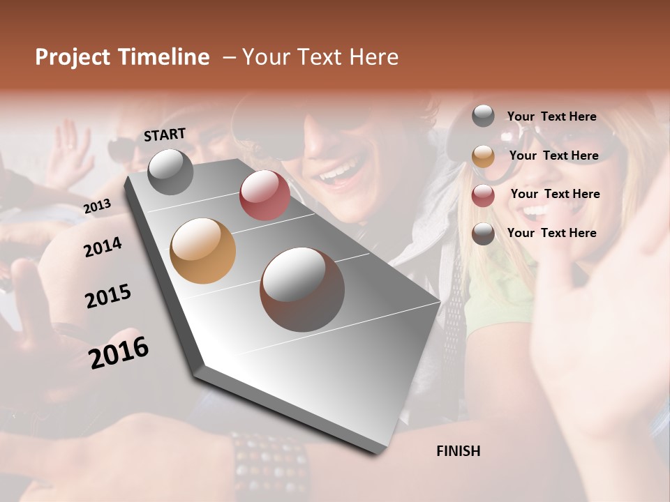 Happy Portrait Teen PowerPoint Template