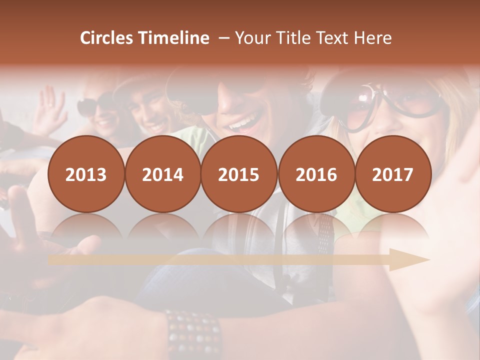 Happy Portrait Teen PowerPoint Template