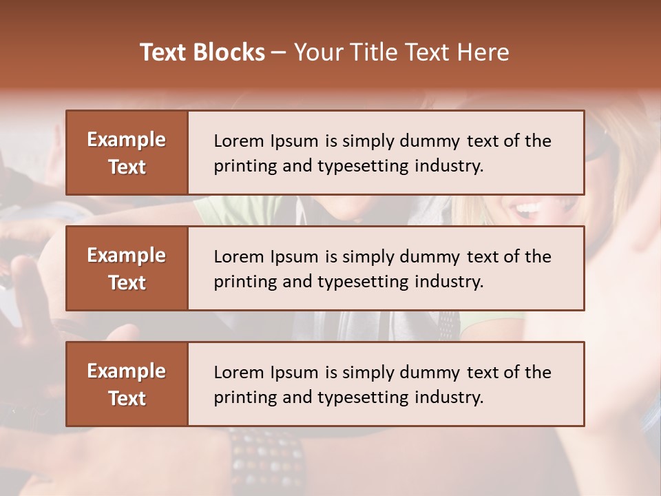 Happy Portrait Teen PowerPoint Template