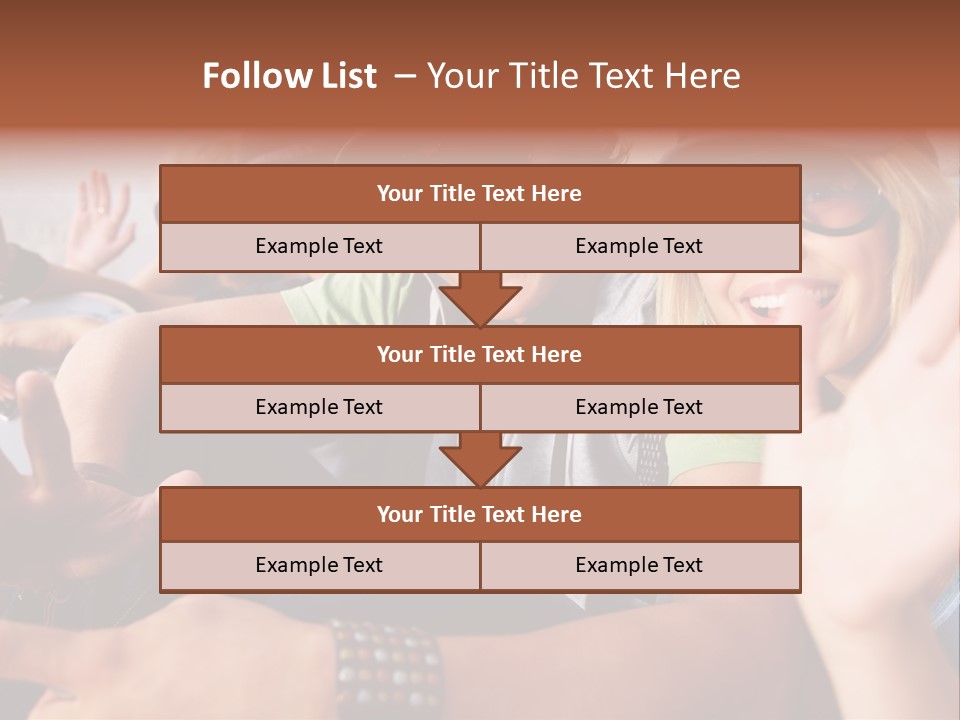 Happy Portrait Teen PowerPoint Template