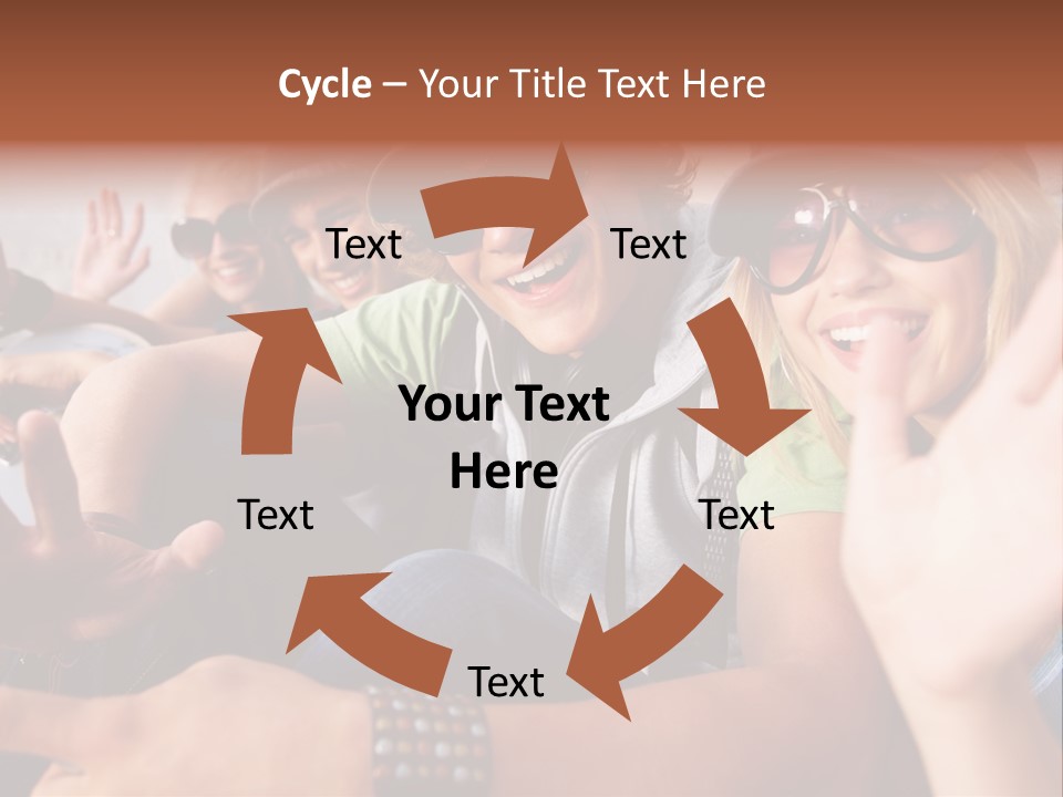 Happy Portrait Teen PowerPoint Template