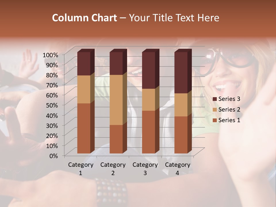 Happy Portrait Teen PowerPoint Template