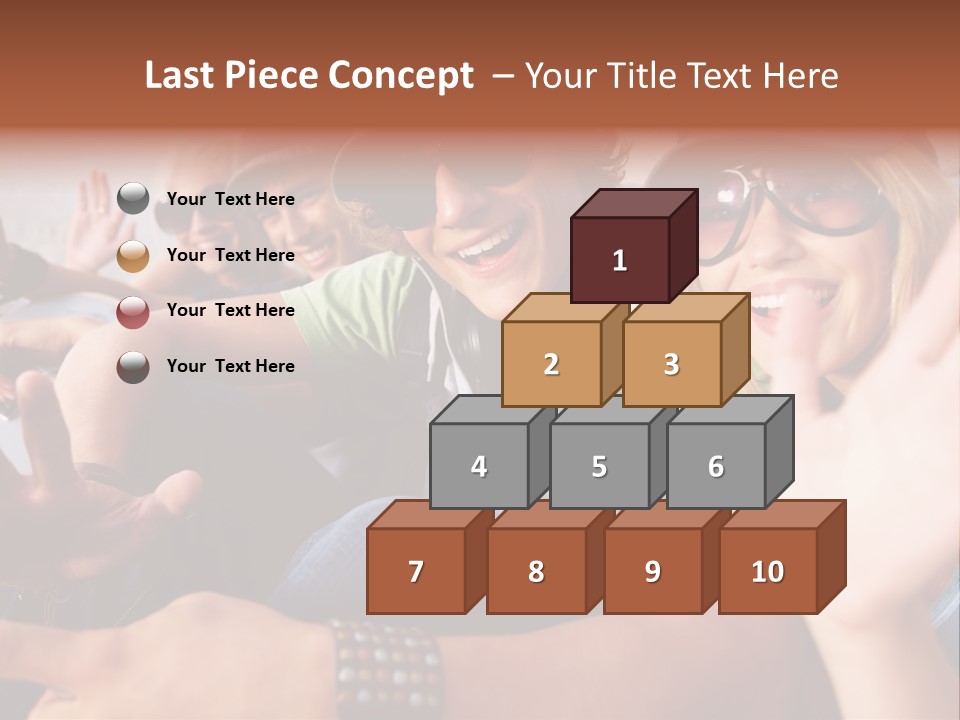 Happy Portrait Teen PowerPoint Template