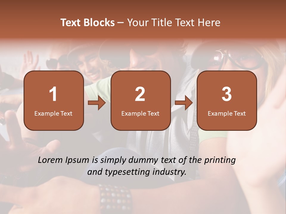 Happy Portrait Teen PowerPoint Template