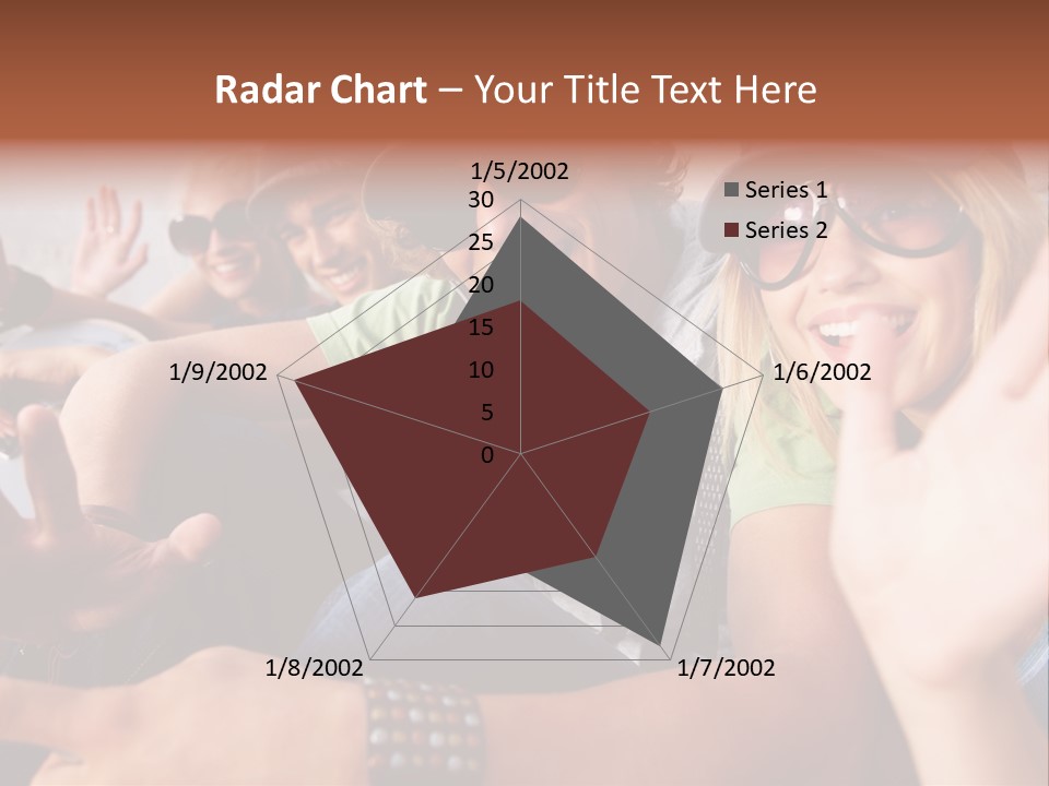 Happy Portrait Teen PowerPoint Template
