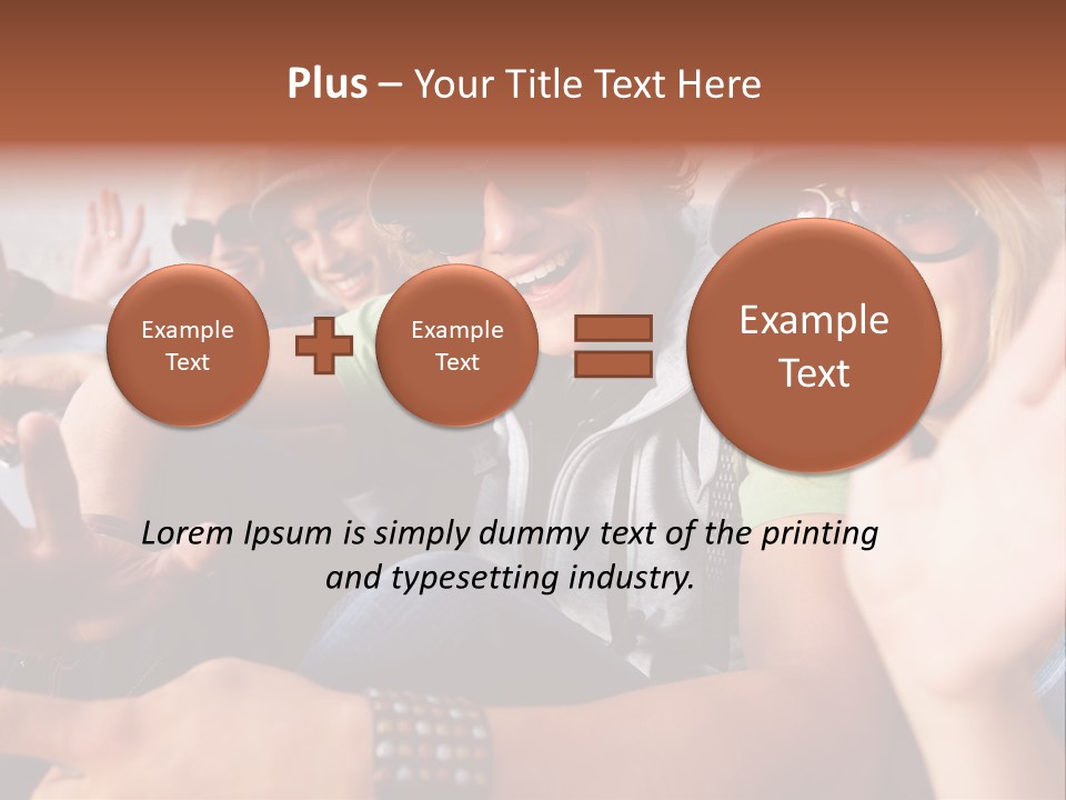 Happy Portrait Teen PowerPoint Template