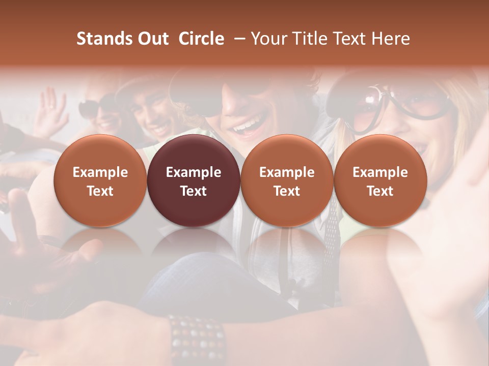 Happy Portrait Teen PowerPoint Template