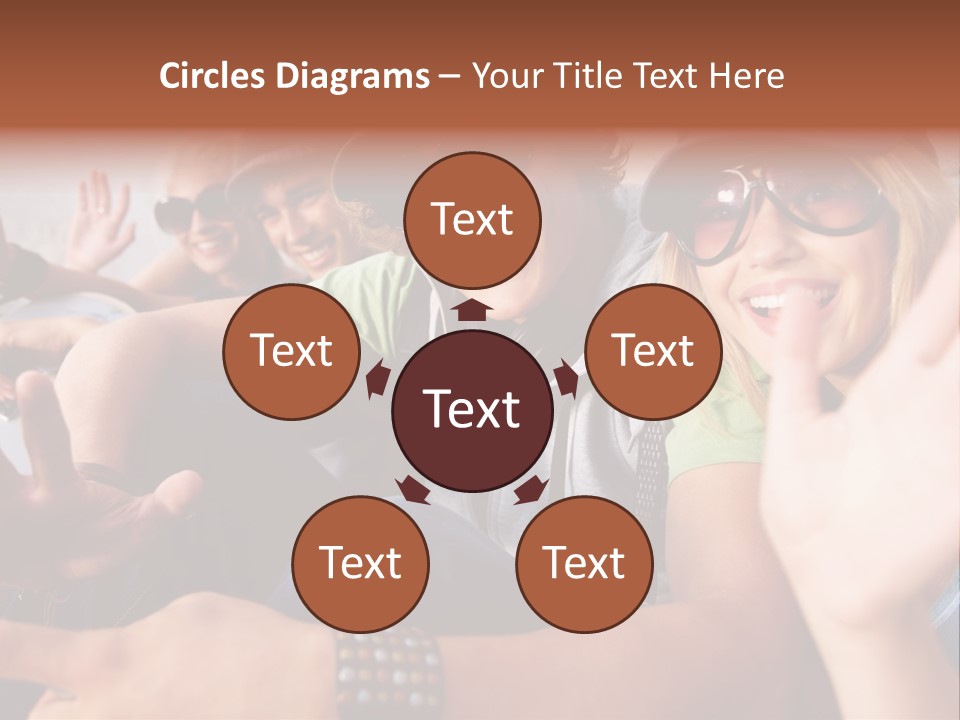 Happy Portrait Teen PowerPoint Template