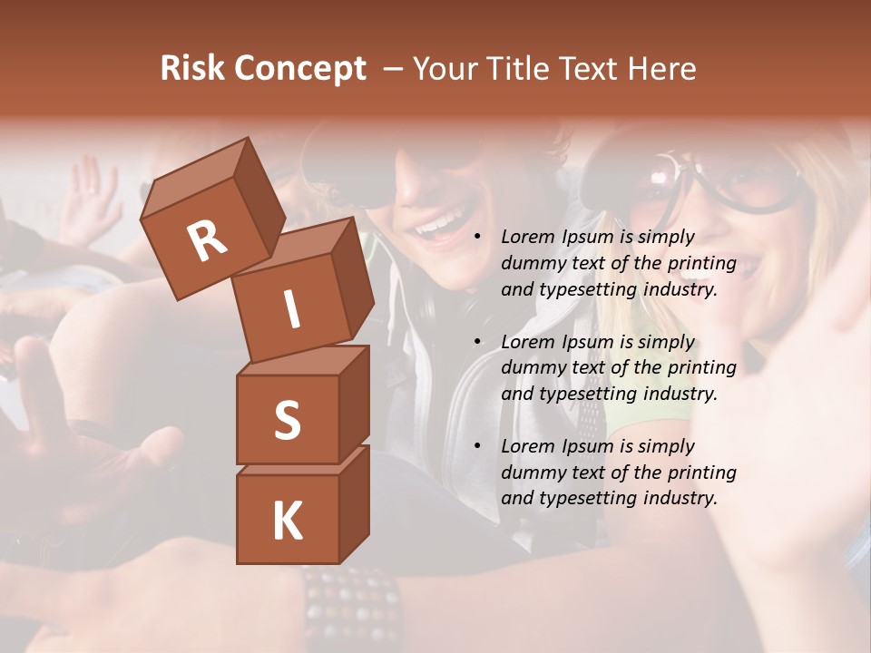 Happy Portrait Teen PowerPoint Template