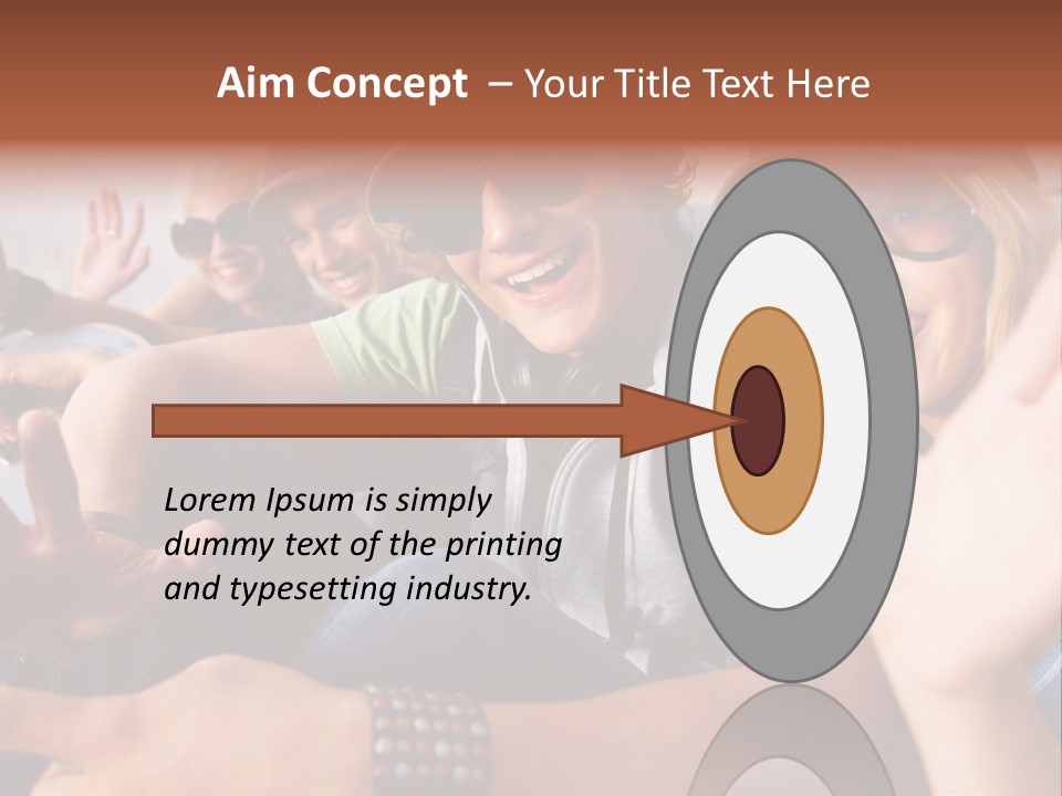 Happy Portrait Teen PowerPoint Template