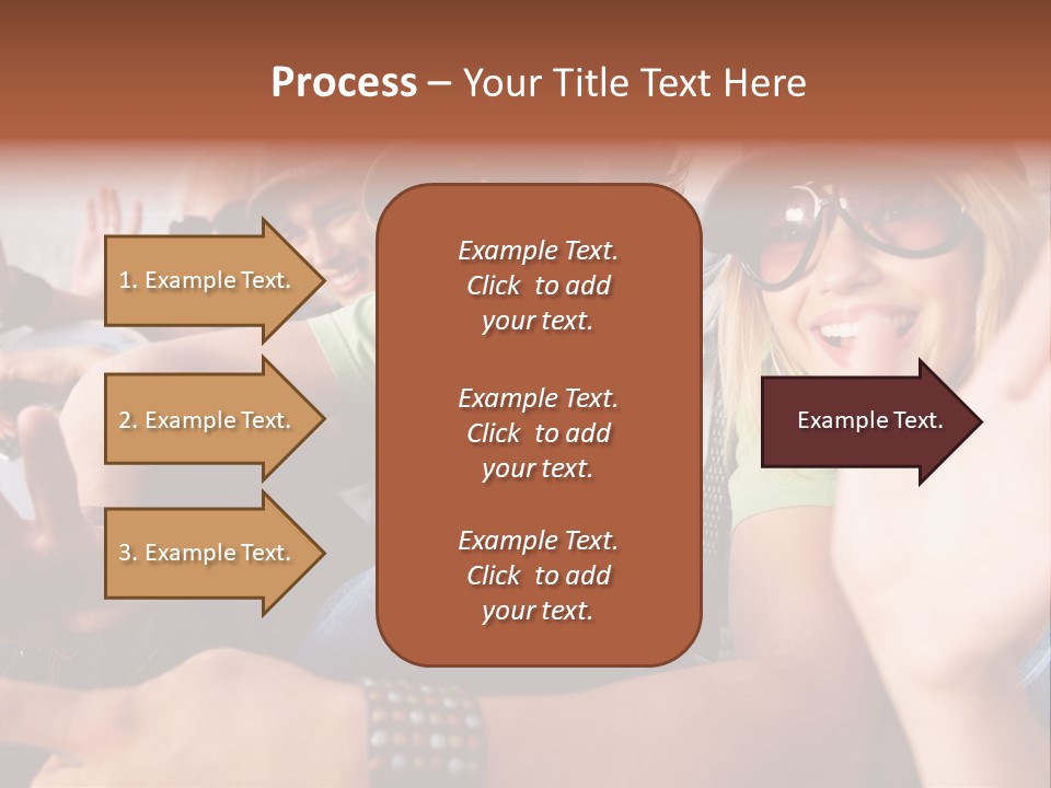 Happy Portrait Teen PowerPoint Template