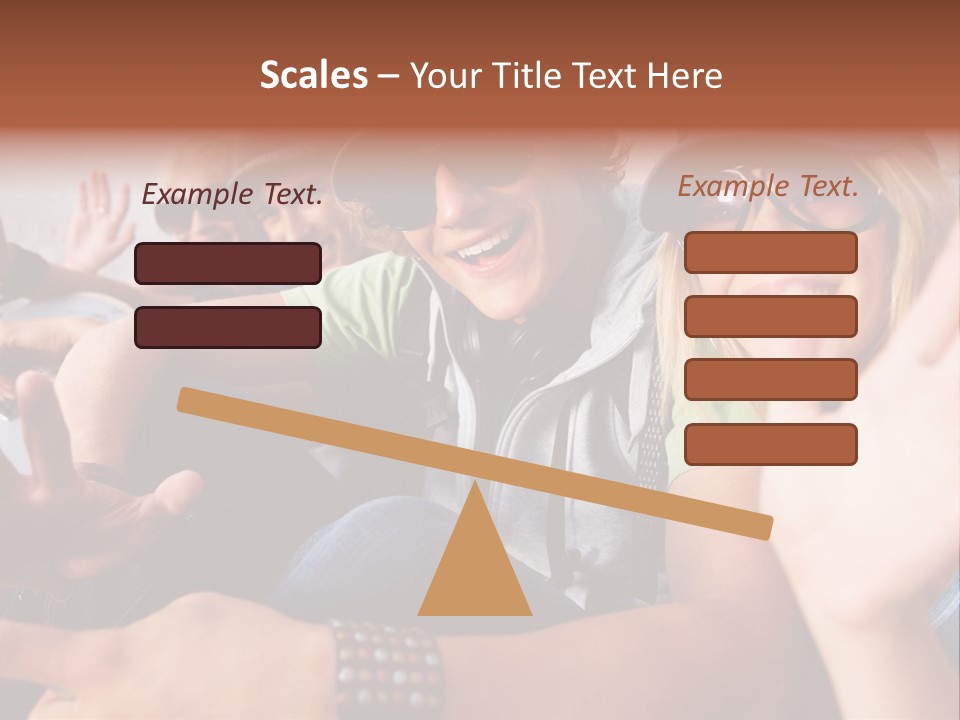 Happy Portrait Teen PowerPoint Template