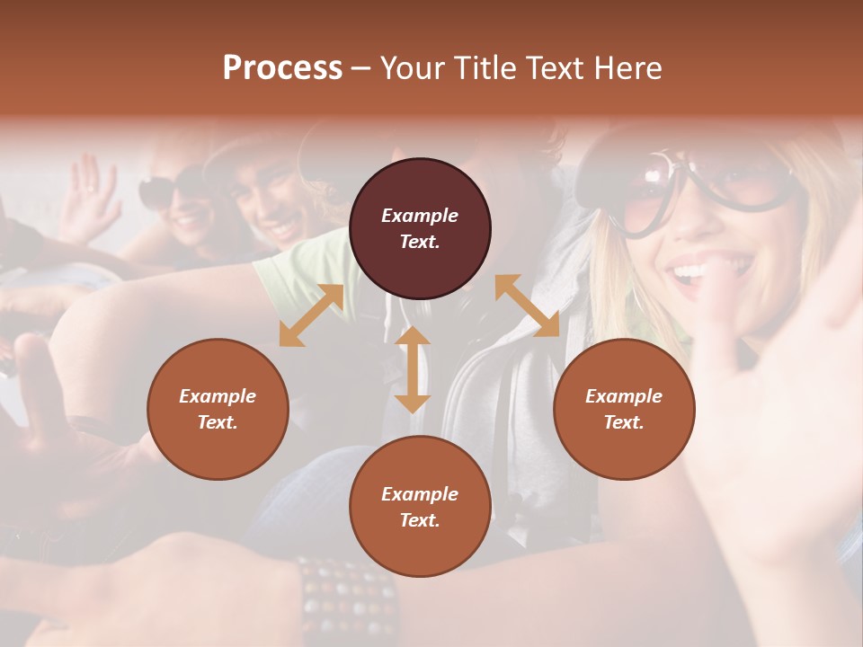 Happy Portrait Teen PowerPoint Template