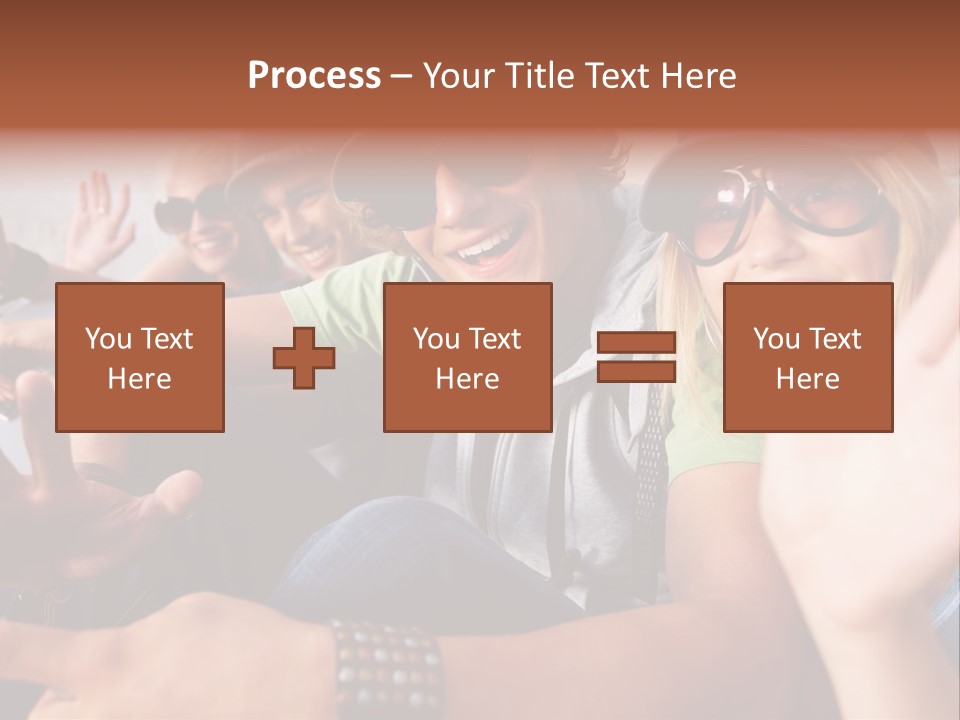 Happy Portrait Teen PowerPoint Template