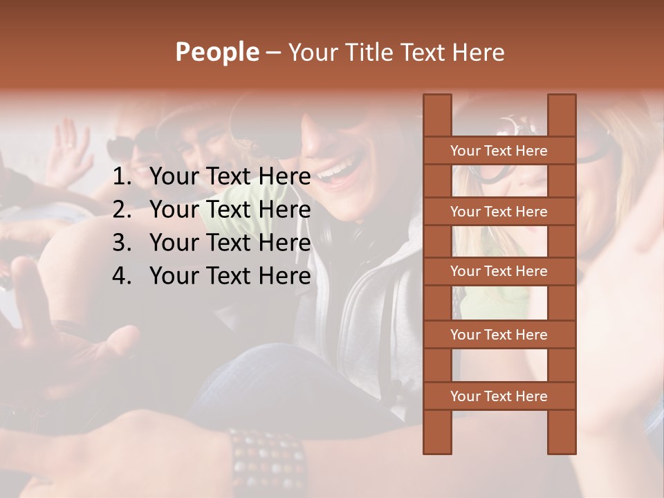 Happy Portrait Teen PowerPoint Template