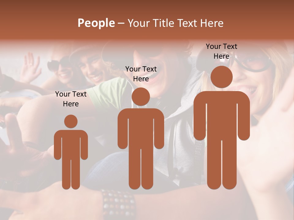 Happy Portrait Teen PowerPoint Template